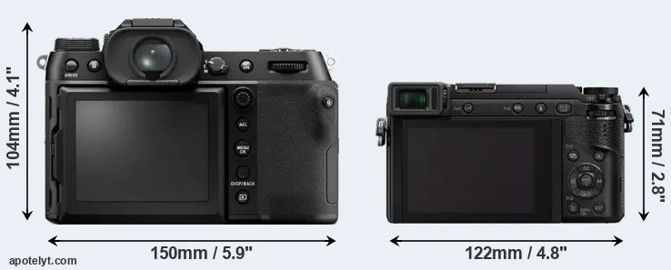 Comparison GFX 50S II or GX80 rear