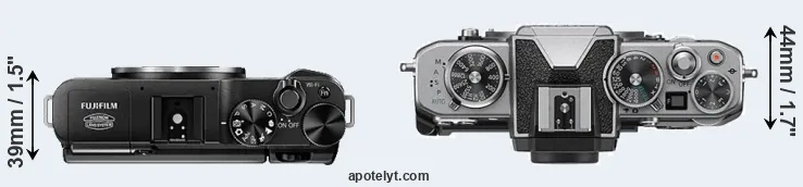 Compare X-A1 versus Z fc top