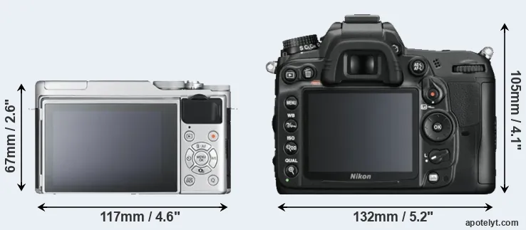 Comparison X-A10 or D7000 rear
