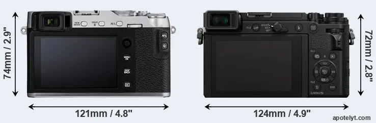 Comparison X-E3 or GX9 rear