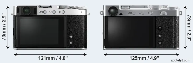 Comparison X-E4 or X-E5 rear