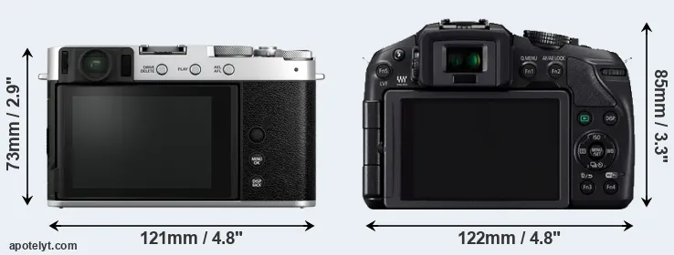 Comparison X-E4 or G6 rear