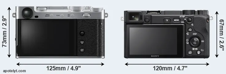 Comparison X-E5 or A6400 rear