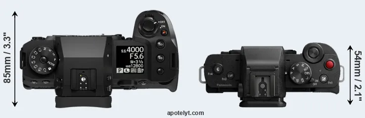 Compare X-H2 versus G110 top
