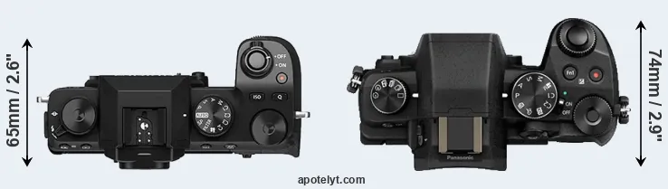 Compare X-S10 versus G80 top