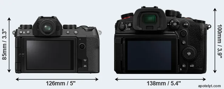 Comparison X-S10 or GH6 rear
