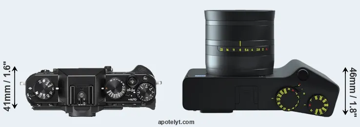 Compare X-T20 versus ZX1 top