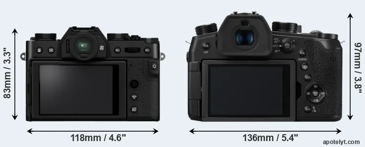 Comparison X-T30 II or FZ1000 II rear