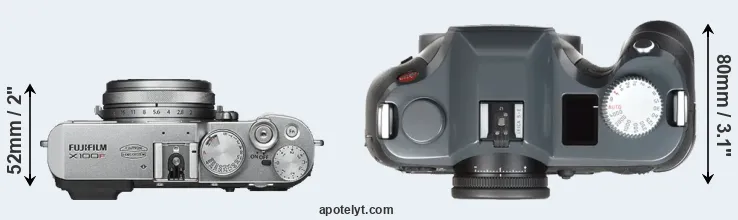 Compare X100F versus S-E Typ 006 top