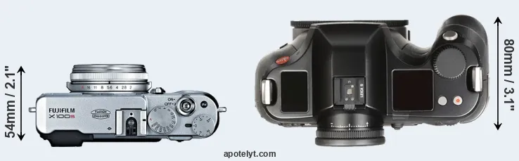 Compare X100S versus S Typ 007 top
