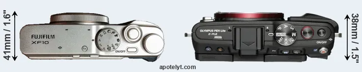 Compare XF10 versus E-PL6 top