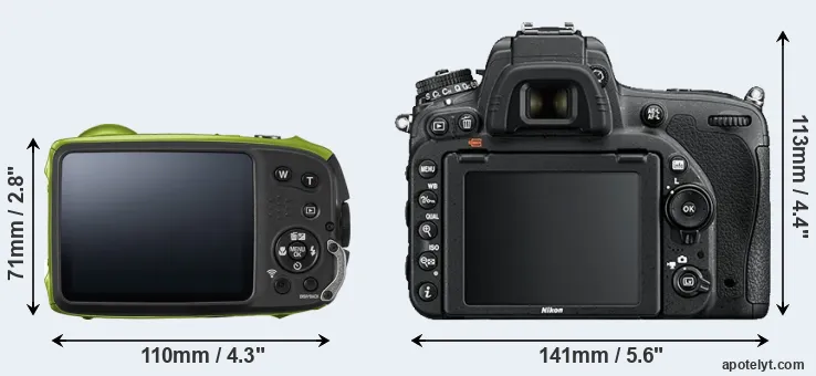 Comparison XP120 or D750 rear