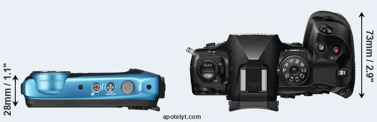 Compare XP140 versus OM-1 top
