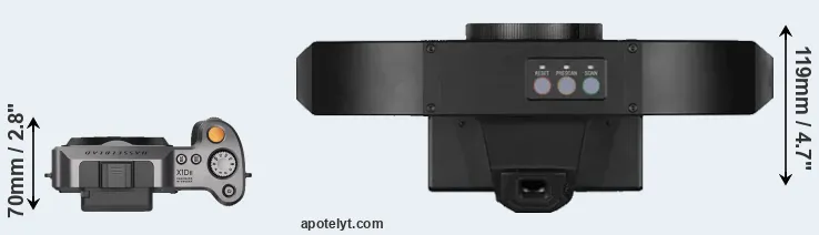 Compare X1D II versus S1 top