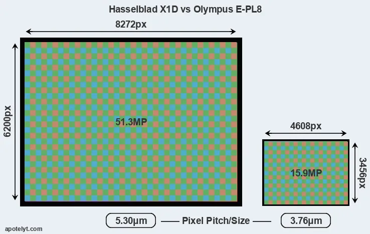 X1D versus E-PL8 MP
