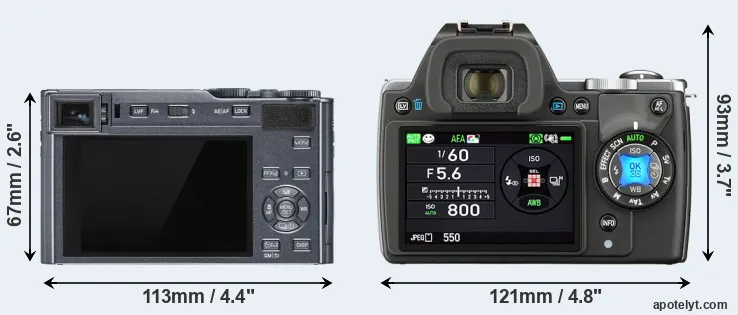 Comparison C-LUX or K-S1 rear