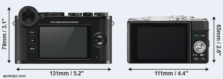 Comparison CL or GF6 rear