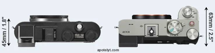 Compare CL versus A7C R top