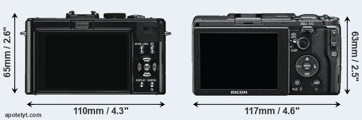 Comparison D-LUX 5 or GR II rear