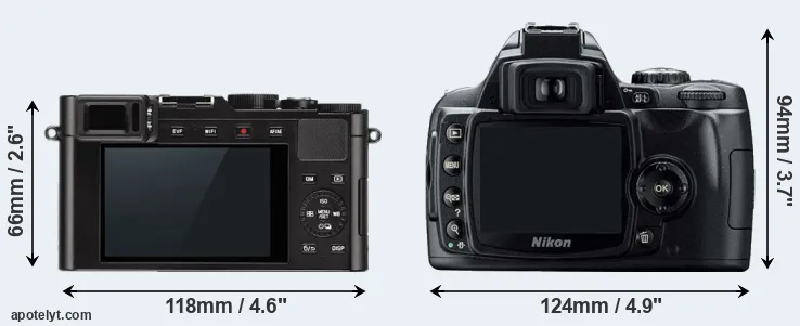 Comparison D-LUX Typ 109 or D40 rear