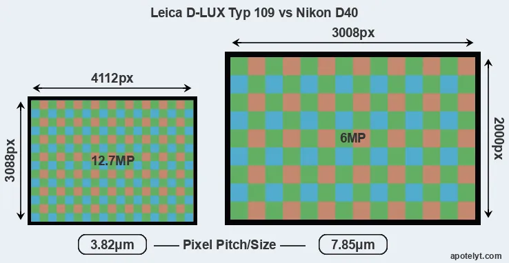 D-LUX Typ 109 versus D40 MP