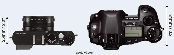 Compare D-LUX Typ 109 versus E-1 top