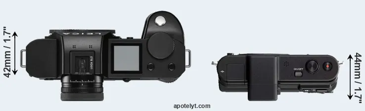 Compare Leica SL2 versus V1 top