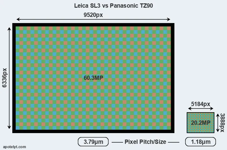 Leica SL3 versus TZ90 MP