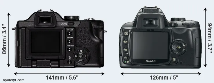 Comparison V-LUX 1 or D60 rear