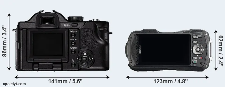 Comparison V-LUX 1 or WG-60 rear