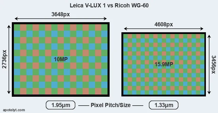 V-LUX 1 versus WG-60 MP