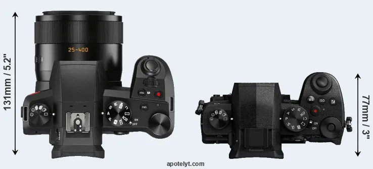 Compare V-LUX 5 versus G95 top