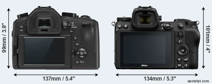 Comparison V-LUX Typ 114 or Z6 rear
