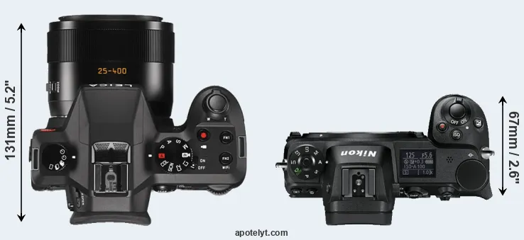 Compare V-LUX Typ 114 versus Z6 top