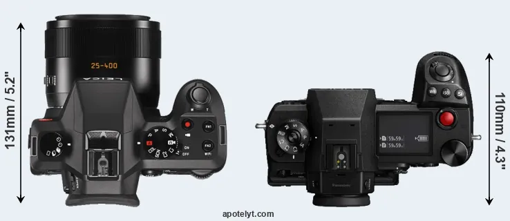 Compare V-LUX Typ 114 versus S1H top