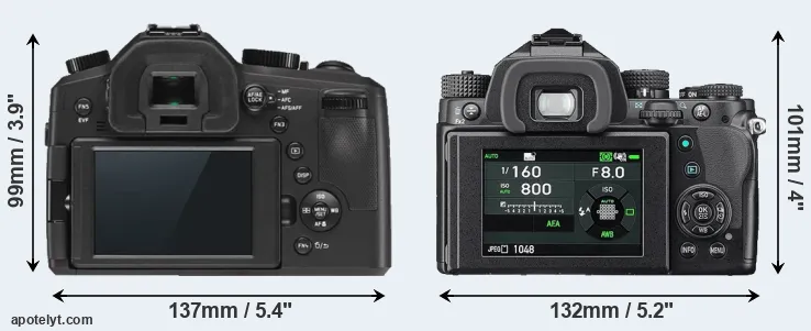 Comparison V-LUX Typ 114 or KP rear
