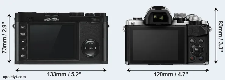 Comparison X Typ 113 or E-M10 II rear