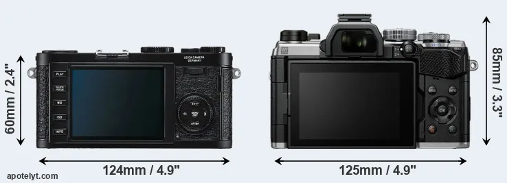 Comparison X1 or OM-5 rear