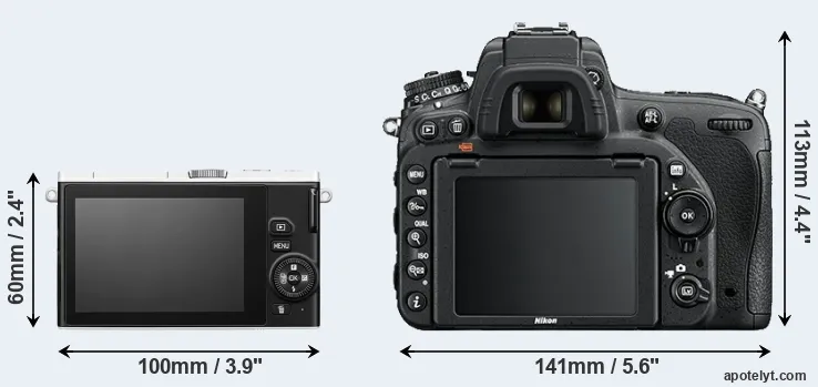 Comparison J4 or D750 rear