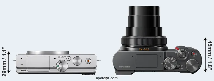 Compare J4 versus TZ200 top
