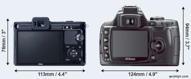 Comparison V1 or D40X rear