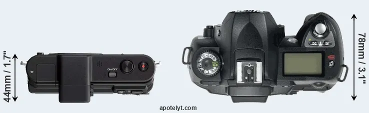 Compare V1 versus D70 top