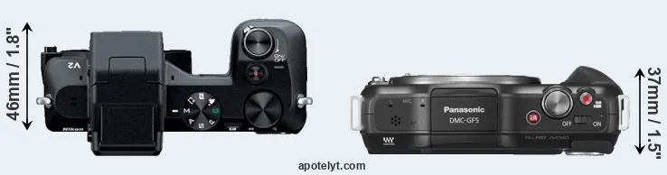 Compare V2 versus GF5 top
