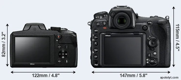 Comparison B600 or D500 rear