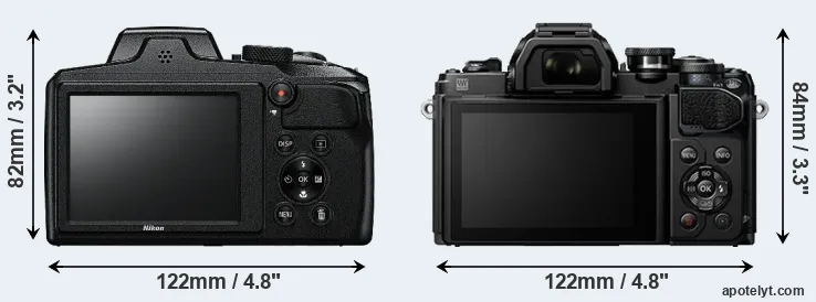 Comparison B600 or E-M10 III rear