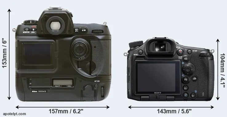 Comparison D1 or A99 II rear