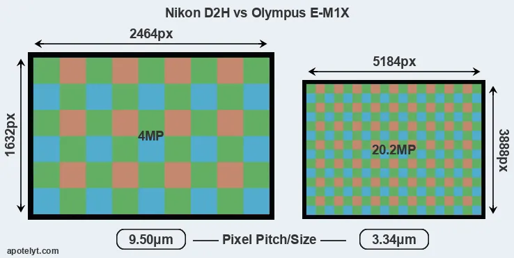D2H versus E-M1X MP