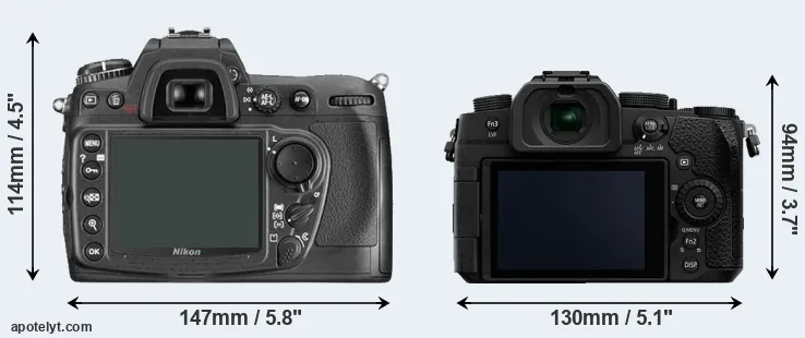 Comparison D300 or G90 rear