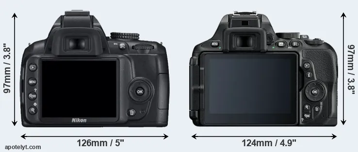 Comparison D3000 or D5600 rear