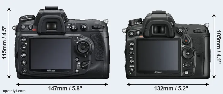Comparison D300S or D7000 rear